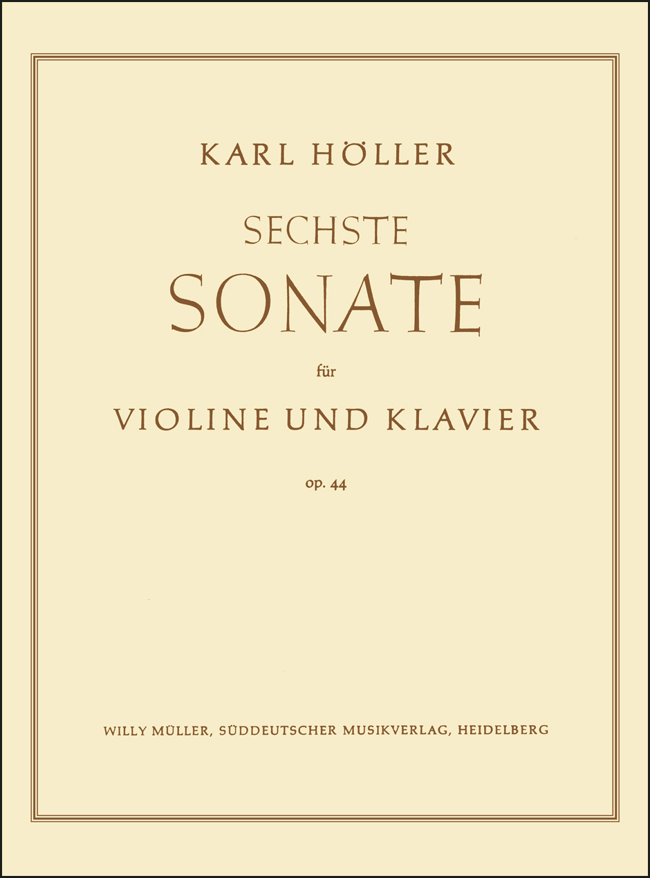 Vorderes Coverbild Sechste Sonate e-Moll op. 44