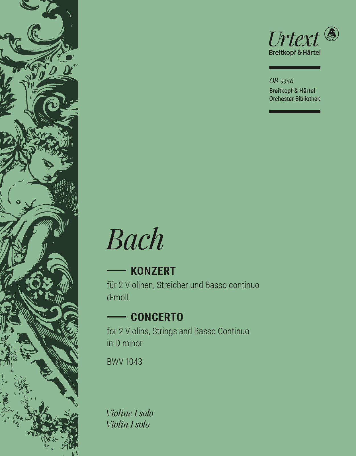 Vorderes Coverbild Violinkonzert d-moll BWV 1043 BWV 1043