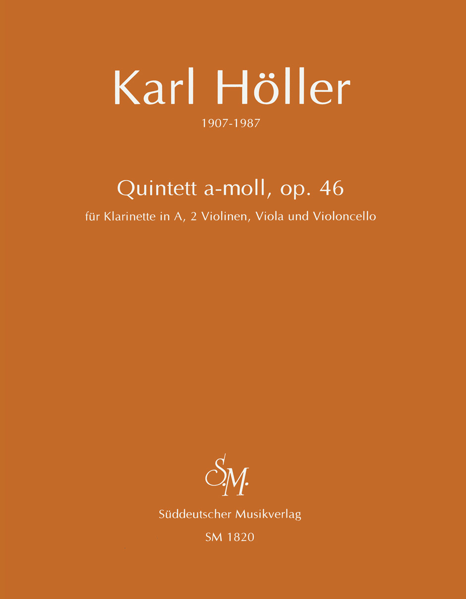Vorderes Coverbild Klarinettenquintett a-Moll op. 46