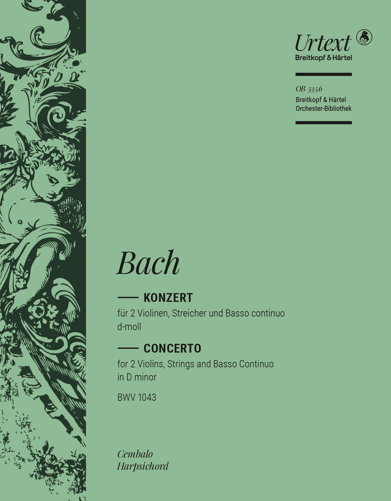 Vorderes Coverbild Violinkonzert d-moll BWV 1043 BWV 1043