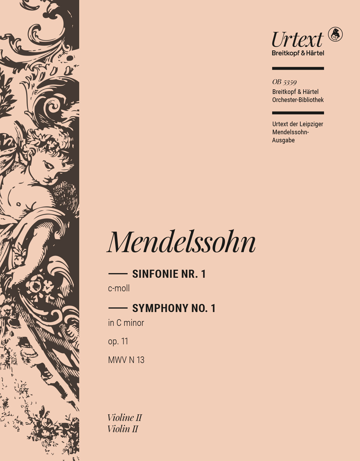 Vorderes Coverbild Sinfonie Nr. 1 c-moll op. 11 MWV N 13