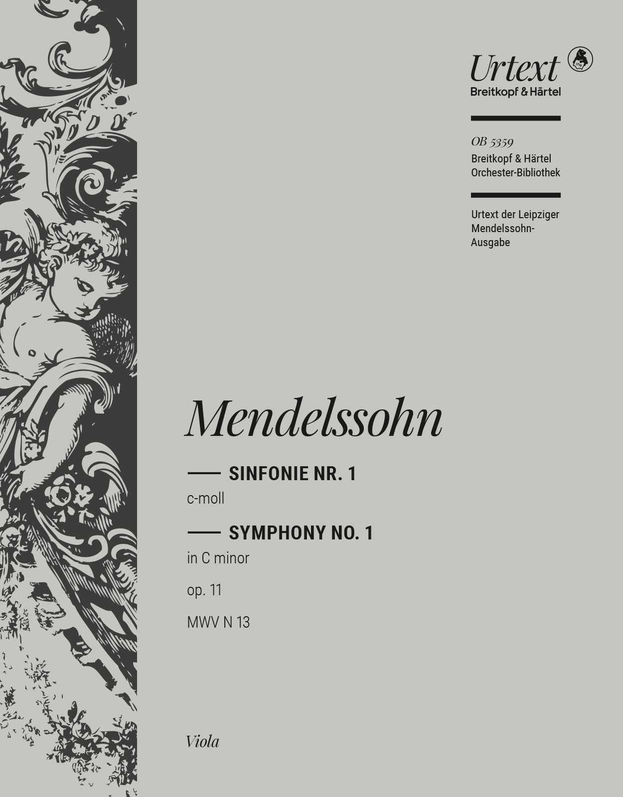 Vorderes Coverbild Sinfonie Nr. 1 c-moll op. 11 MWV N 13