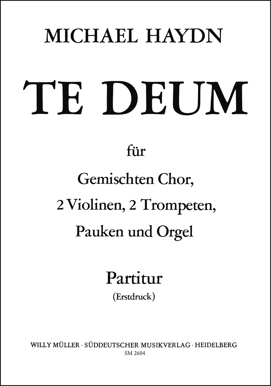 Vorderes Coverbild Te Deum