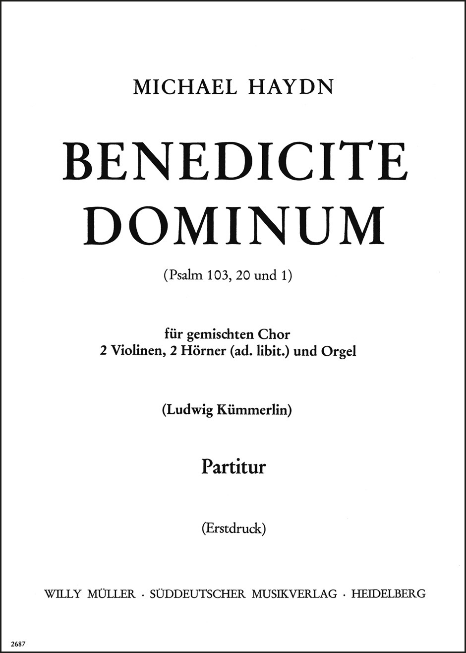 Vorderes Coverbild Benedicite Dominum