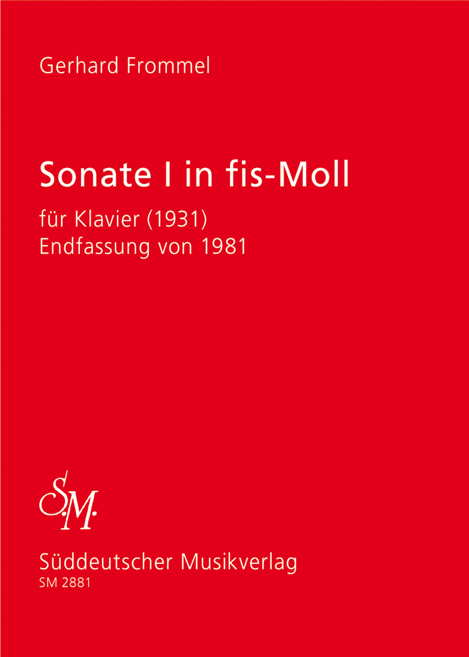 Anderes Coverbild Sonate I für Klavier (1931) fis-Moll