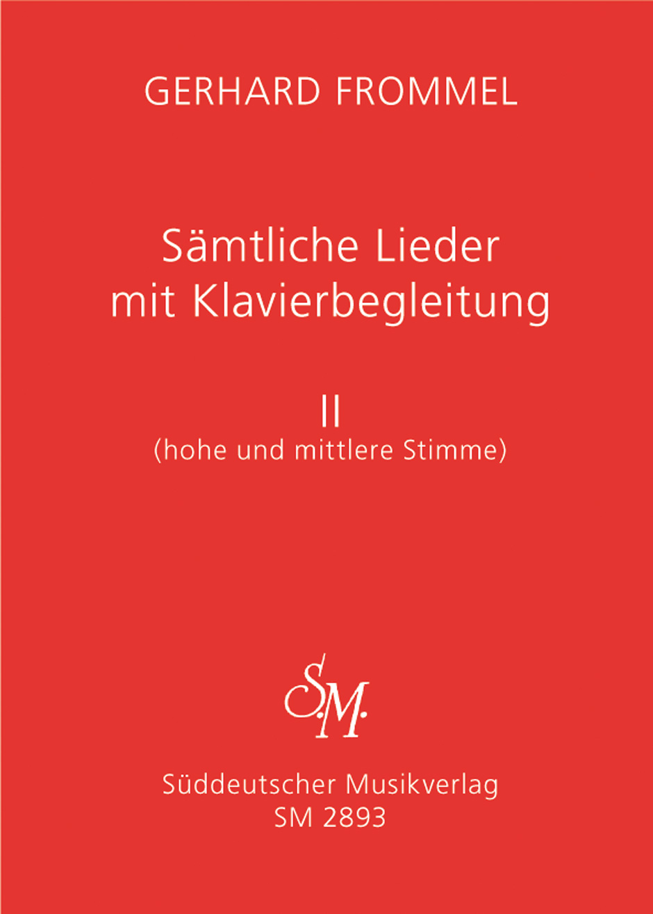 Anderes Coverbild Sämtliche Lieder mit Klavierbegleitung, Band II
