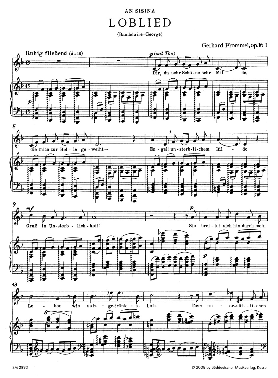 Vorderes Coverbild Sämtliche Lieder mit Klavierbegleitung, Band II