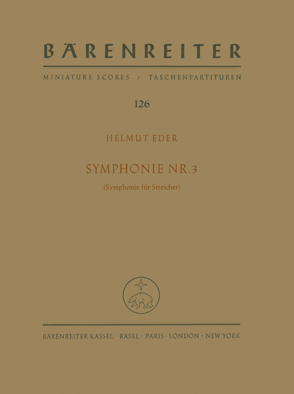 Anderes Coverbild Symphonie Nr. 3 op. 29 (1959)