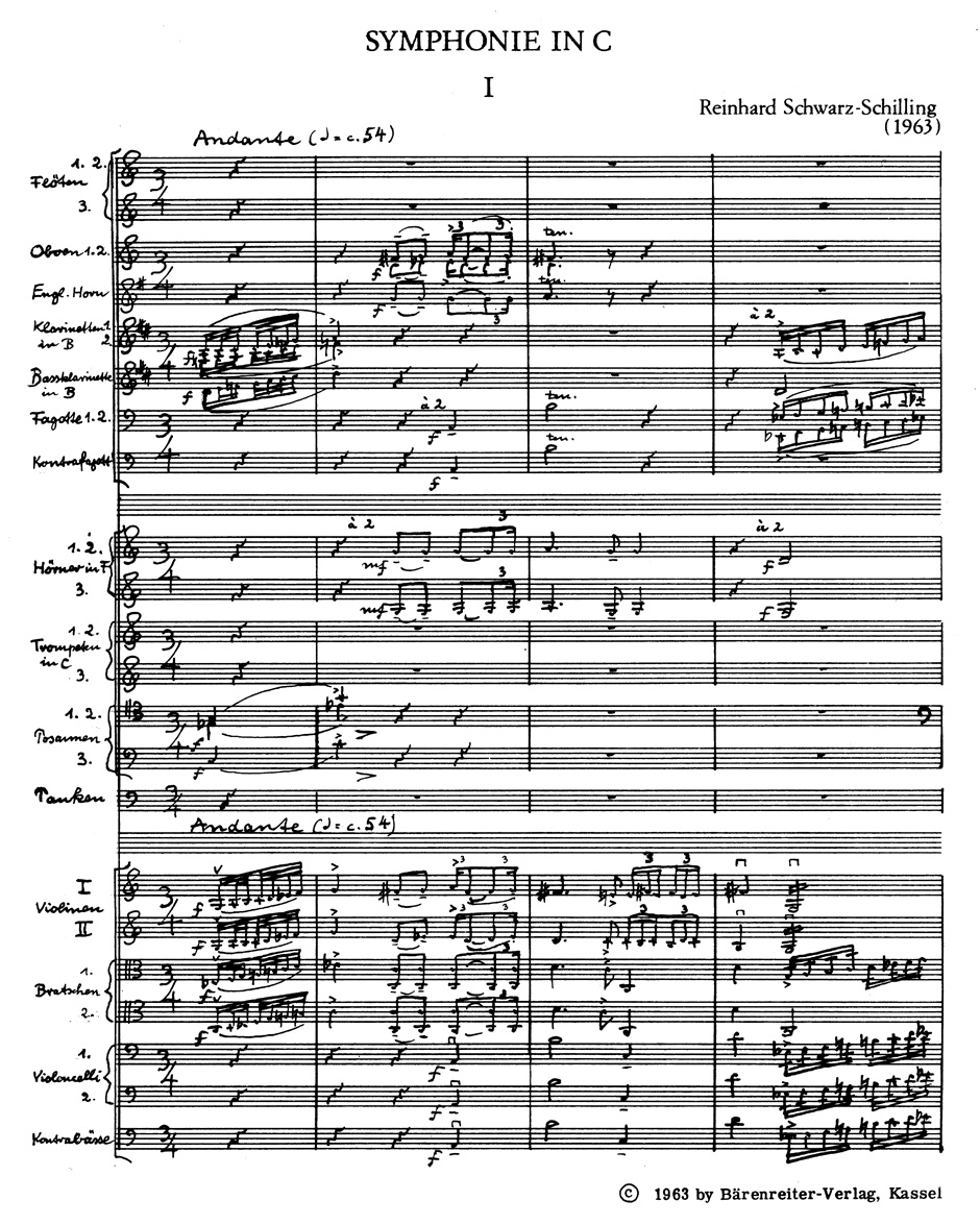 Vorderes Coverbild Symphonie C-Dur (1963)