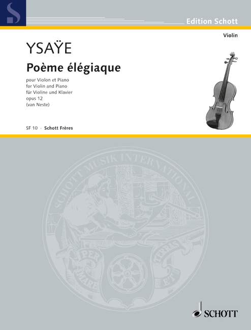 Vorderes Coverbild Poème élégiaque op. 12