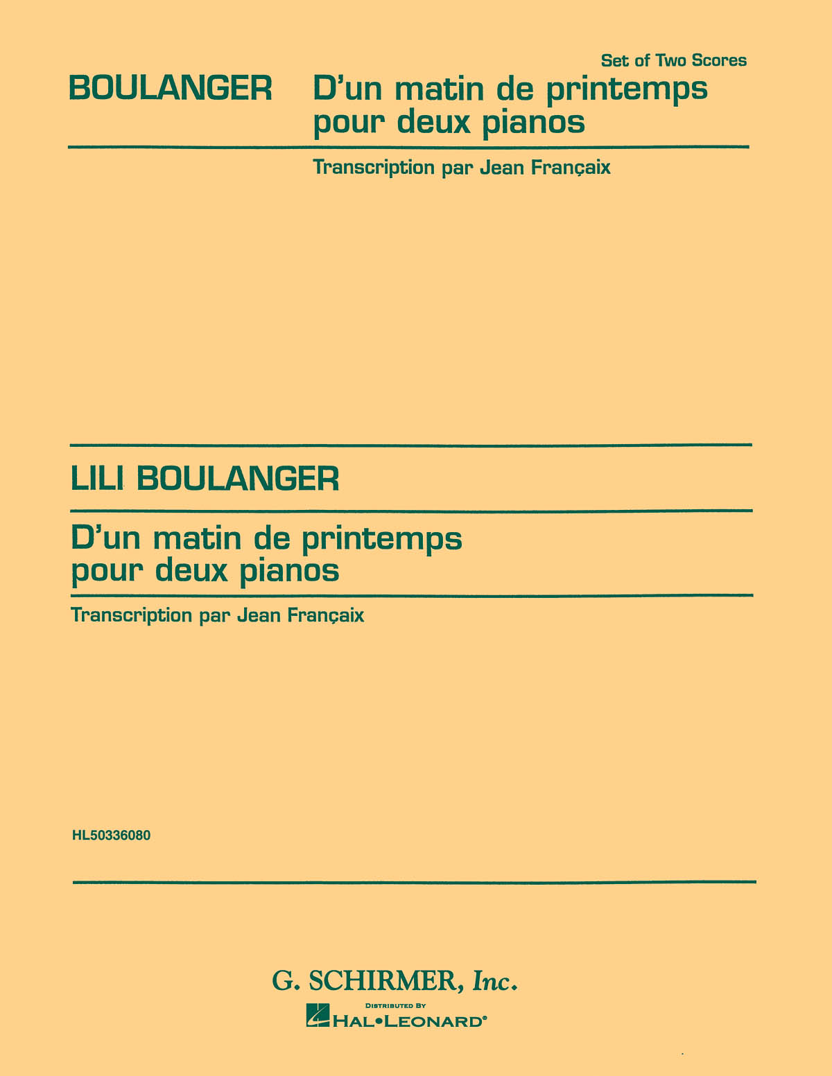 Anderes Coverbild D'un matin du printemps