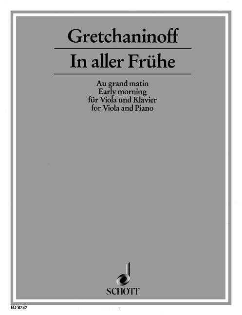 Vorderes Coverbild In aller Frühe