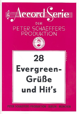 Vorderes Coverbild 28 Evergreen-Grüße und Hits, Band 1