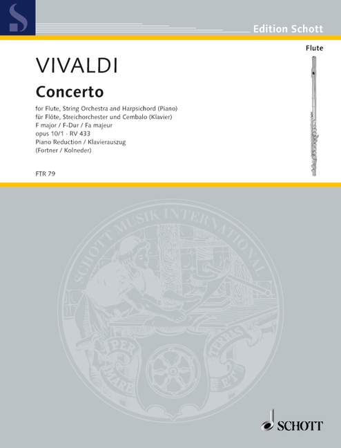Vorderes Coverbild Flötenkonzert F-Dur RV 433 "La tempesta di mare"op. 10/1