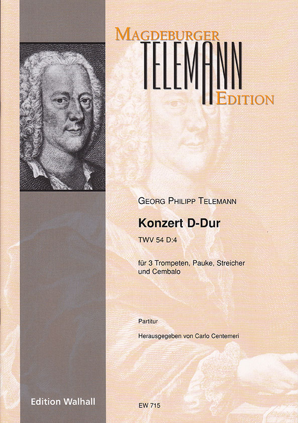 Vorderes Coverbild Konzert D-Dur TWV 54:D4