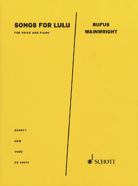 Vorderes Coverbild Songs for Lulu
