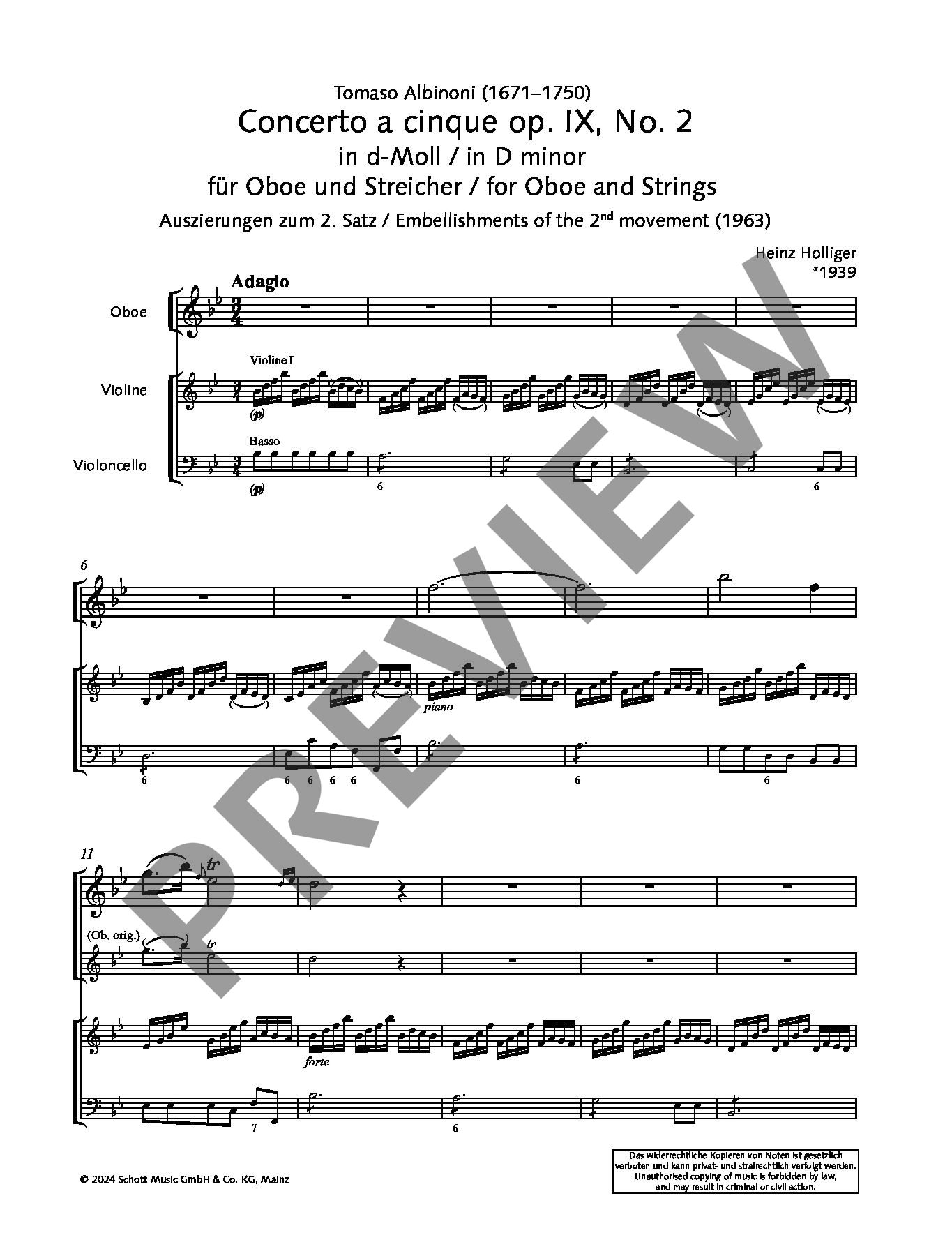 Anderes Coverbild Gesammelte Kadenzen, Auszierungen und Bearbeitungen zu Oboenkonzerten aus Barock und Klassik Band 1