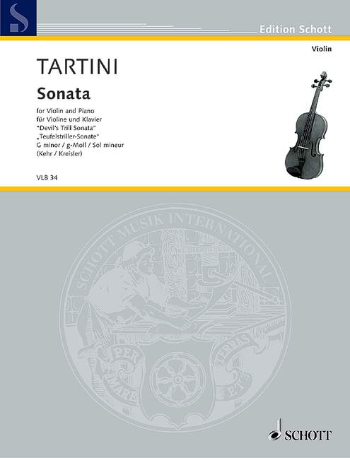Vorderes Coverbild Sonate für Violine und Basso continuo g-Moll "Teufelstriller"