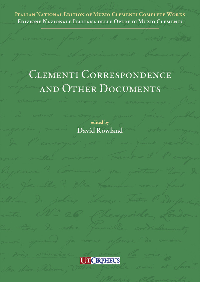 Vorderes Coverbild Clementi Correspondence and Other Documents
