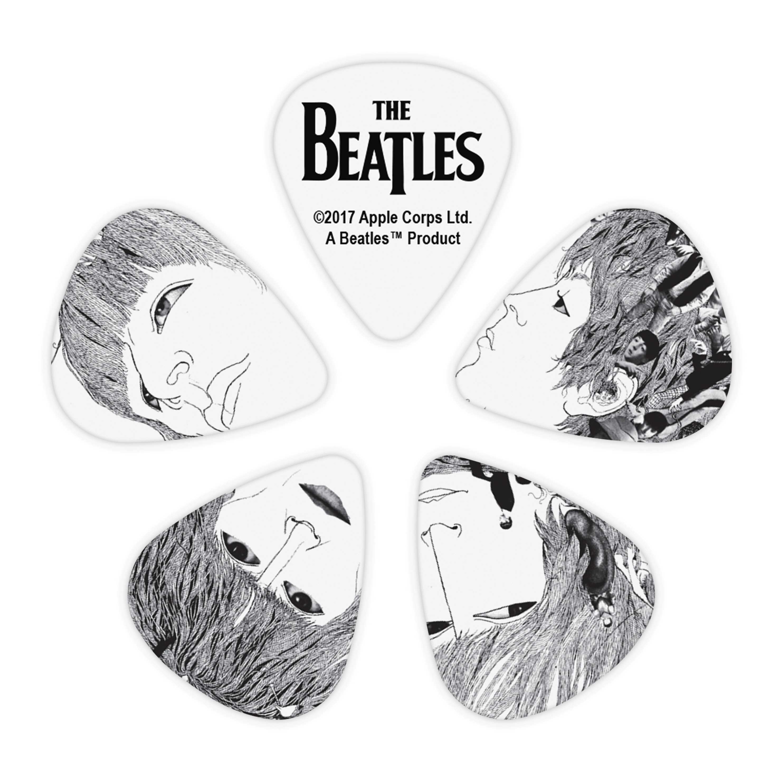 Anderes Coverbild D'Addario Beatles Gitarren-Picks, Revolver, 10er-Packung, Medium