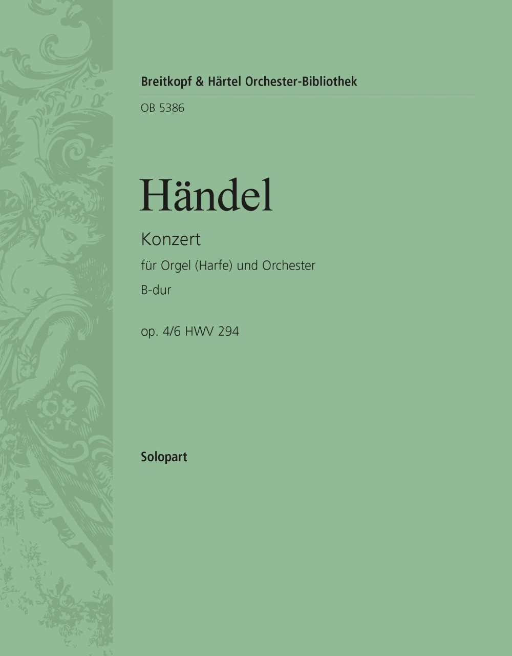Vorderes Coverbild Orgelkonzert B-dur op. 4/6 HWV294