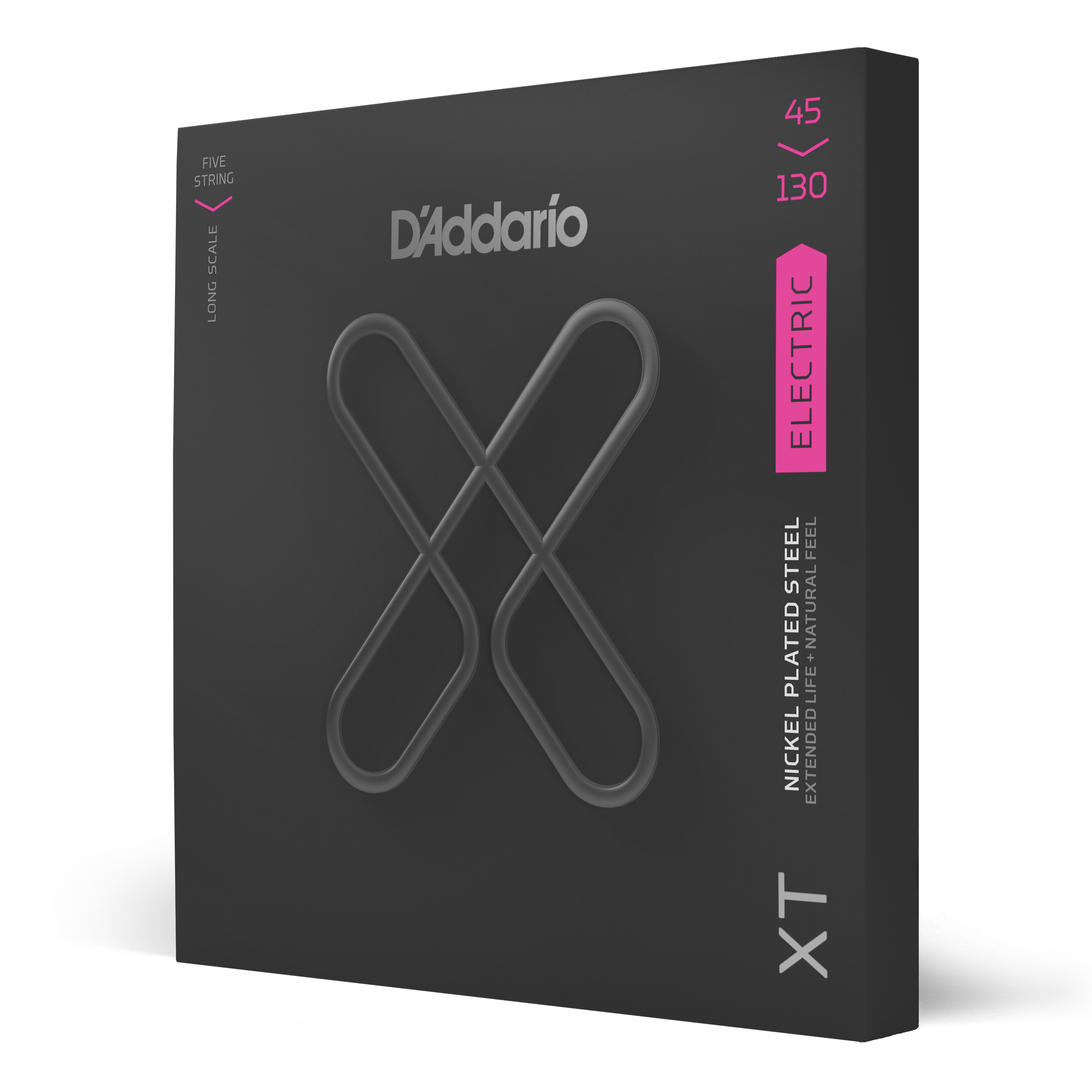 Vorderes Coverbild D'Addario XT Bass Nickel Plated Steel, Regular Light, 5-String Long Scale, 45-130