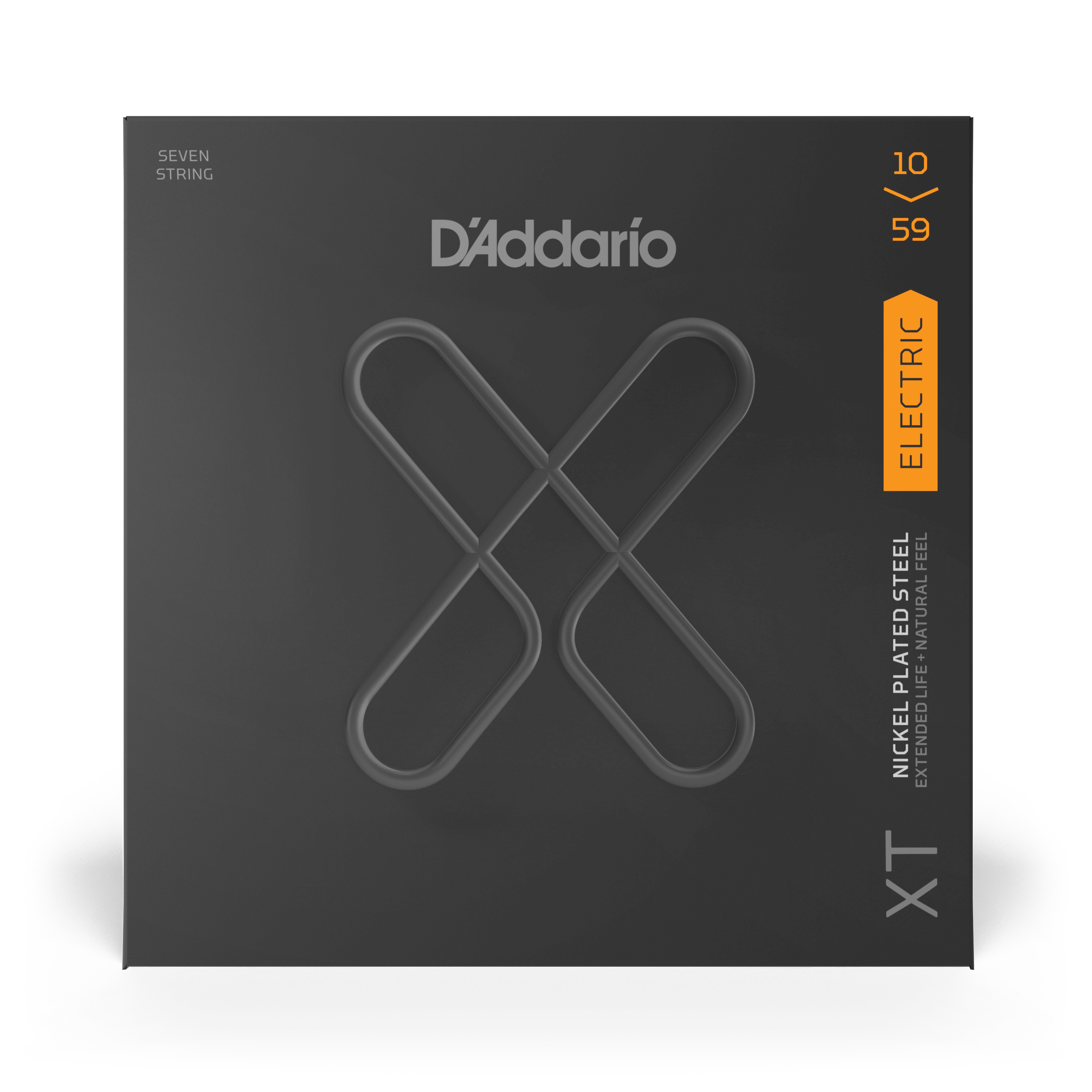 Anderes Coverbild D'Addario XTE1059, vernickelte XT Stahlsaite für E-Gitarre, Regular Light, 7 Saiten, 10-59 