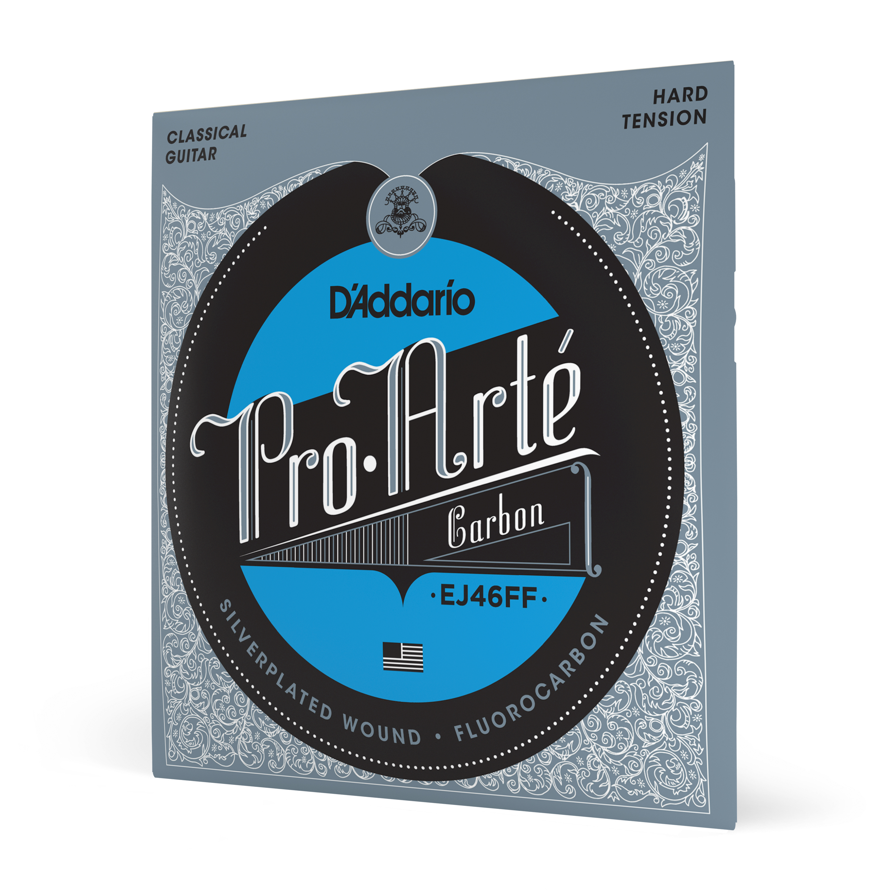 Vorderes Coverbild D'Addario EJ46FF ProArte Carbon Classical Guitar Strings, Dynacore Basses, Hard Tension