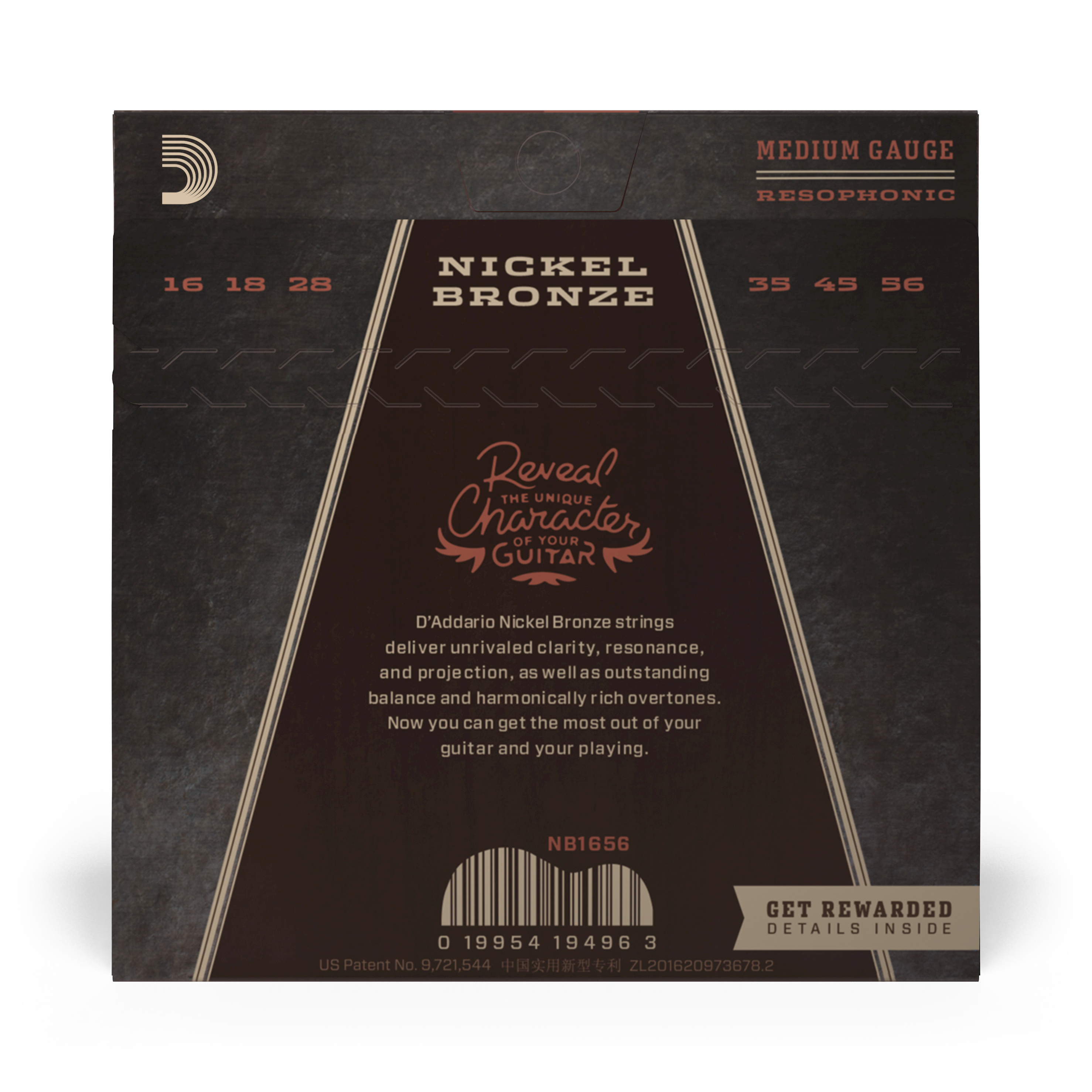 Anderes Coverbild D'Addario NB1656 Nickelbronzesaiten für akustische Resonatorgitarren, 16-56
