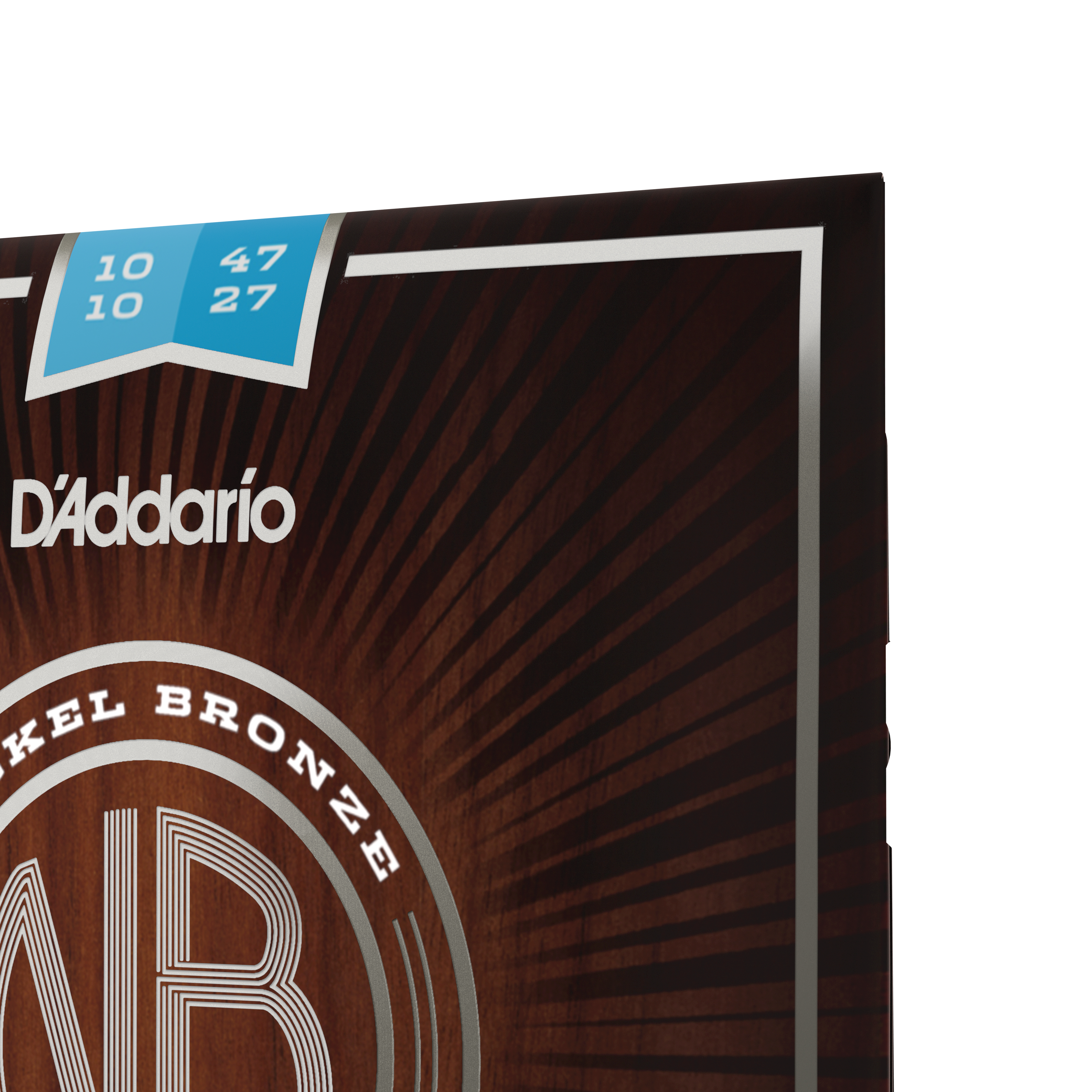 Anderes Coverbild D'Addario NB1047-12 Nickelbronzesaiten für Akustikgitarre, leichte Spannung, 12-saitig, 10-47