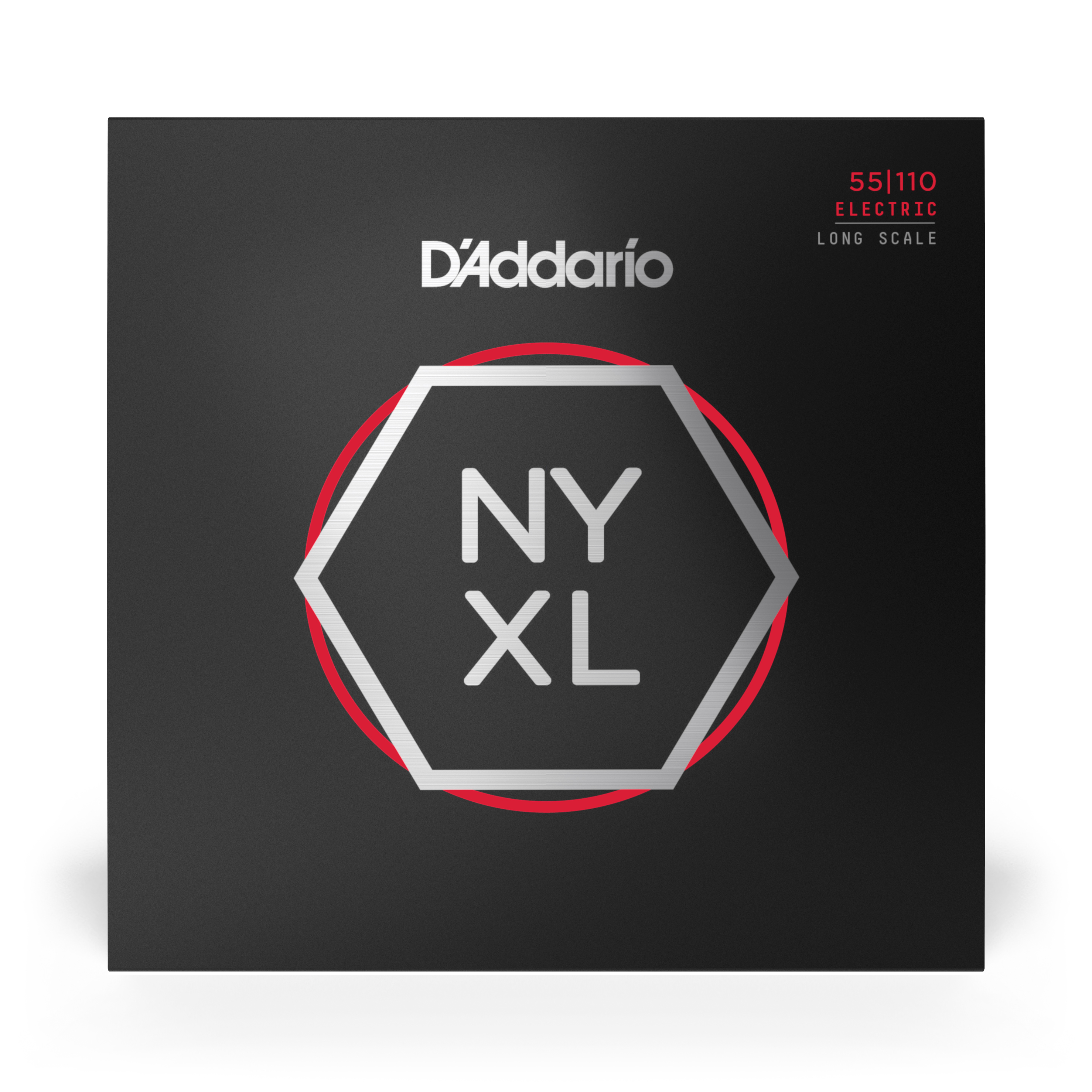 Anderes Coverbild D'Addario NYXL55110 mit vernickeltem Draht umsponnene Saiten für Bassgitarren, hohe Spannung, 55-110, volle Größe