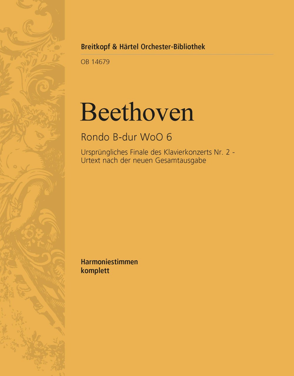 Vorderes Coverbild Rondo für Klavier und Orchester B-Dur WoO 6