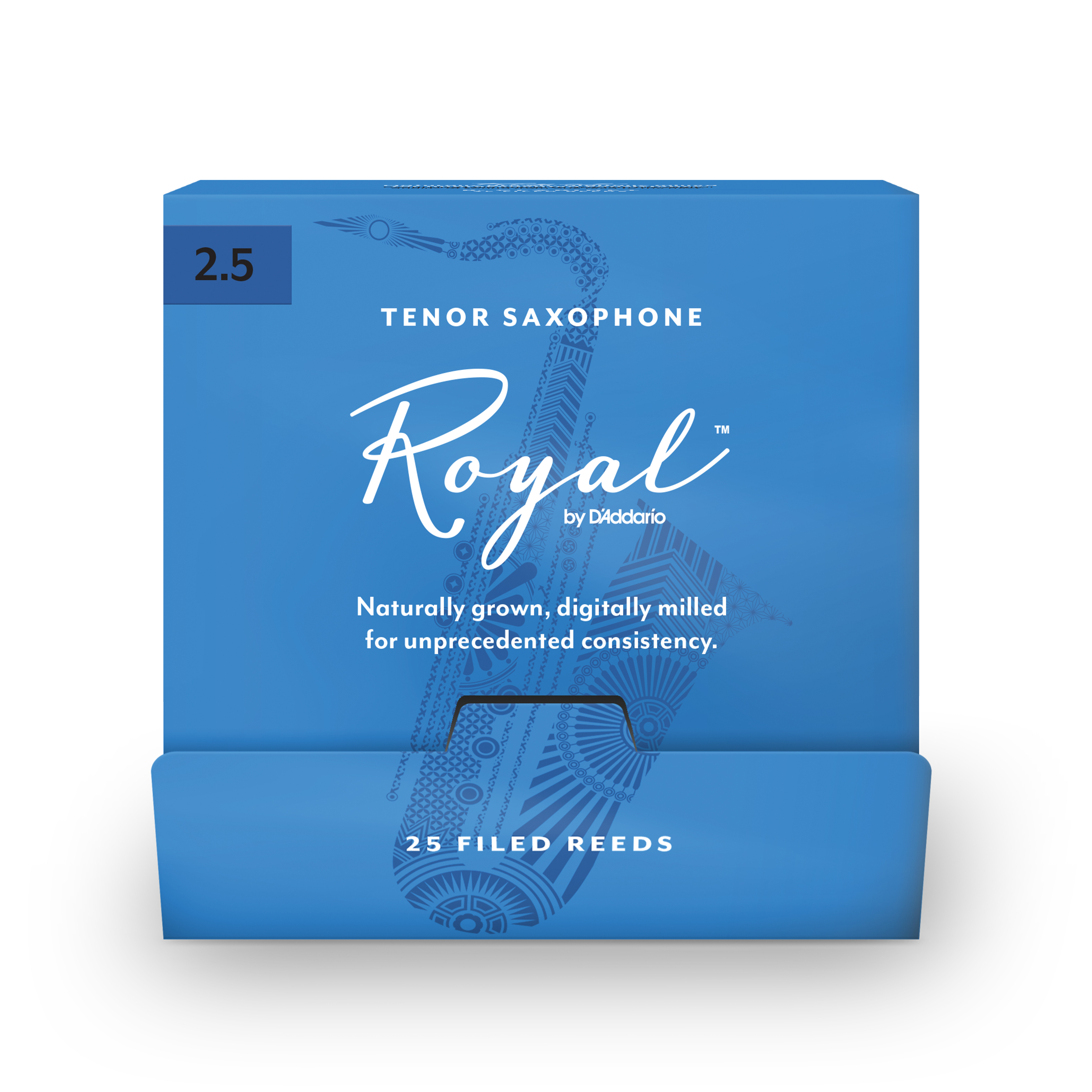 Vorderes Coverbild Royal Blätter für Tenorsaxophon, Stärke 2,5, 25er-Packung