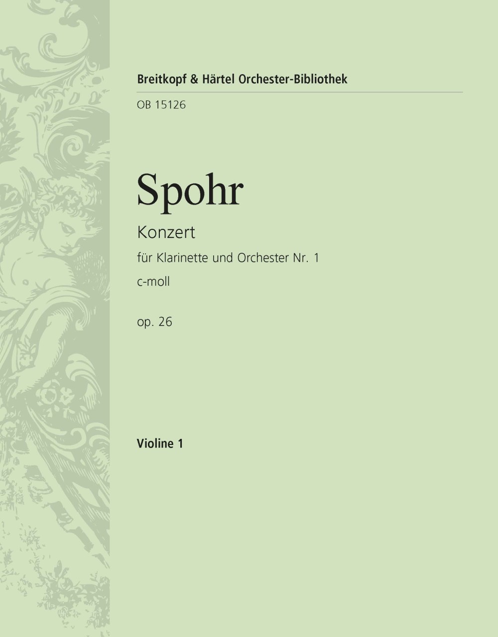 Vorderes Coverbild Klarinettenkonzert Nr. 1 c-moll op. 26