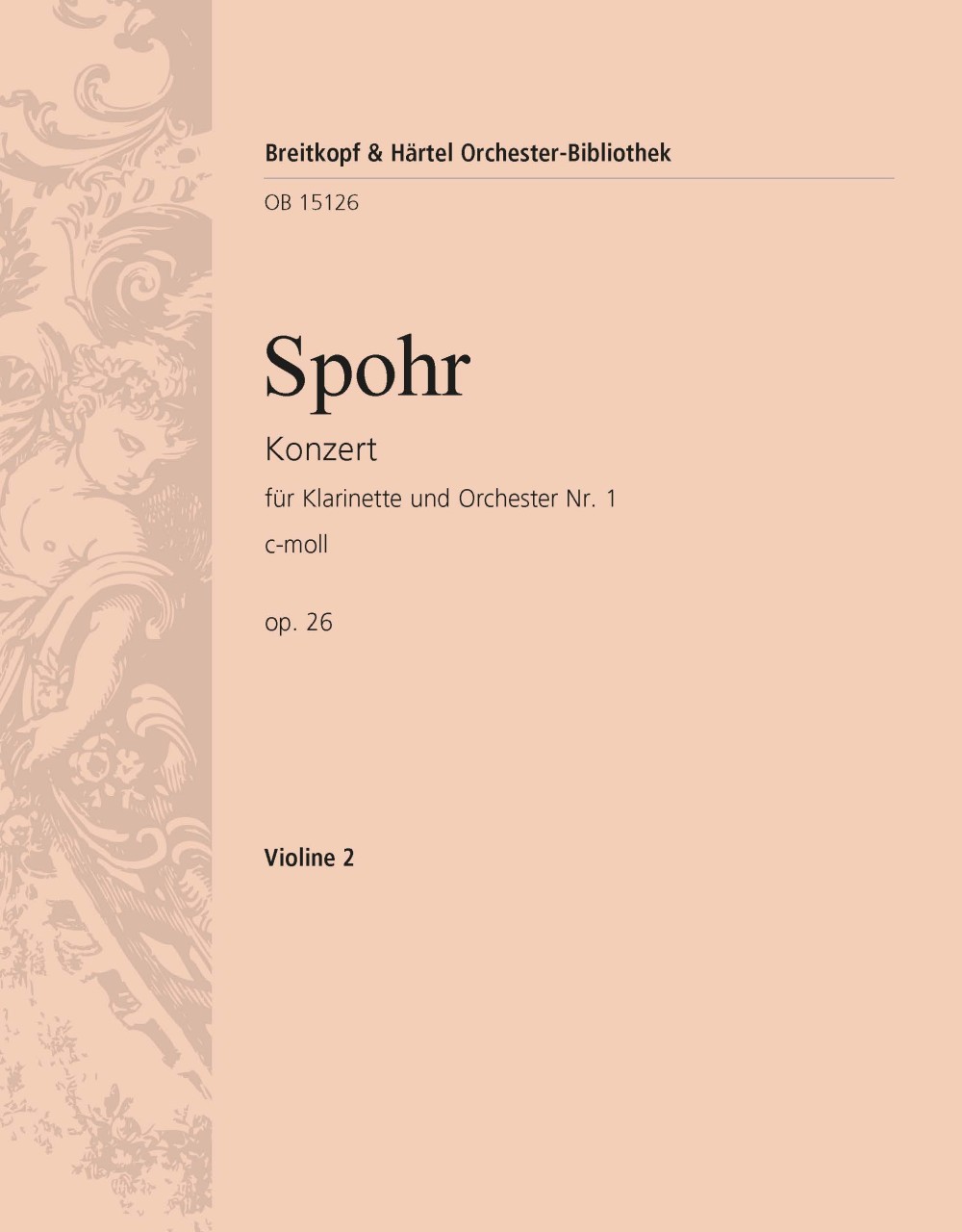 Vorderes Coverbild Klarinettenkonzert Nr. 1 c-moll op. 26