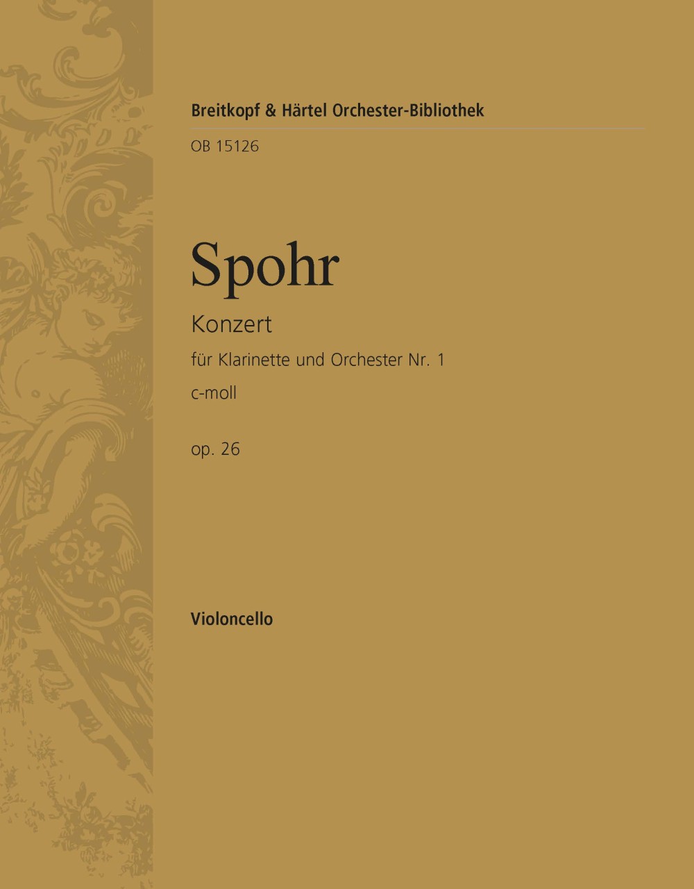 Vorderes Coverbild Klarinettenkonzert Nr. 1 c-moll op. 26
