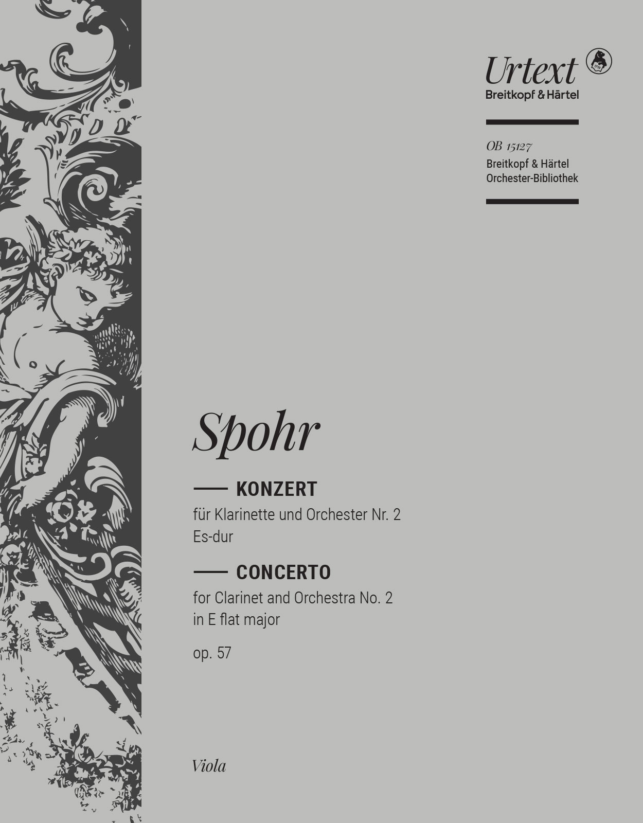 Vorderes Coverbild Klarinettenkonzert Nr. 2 Es-dur op. 57