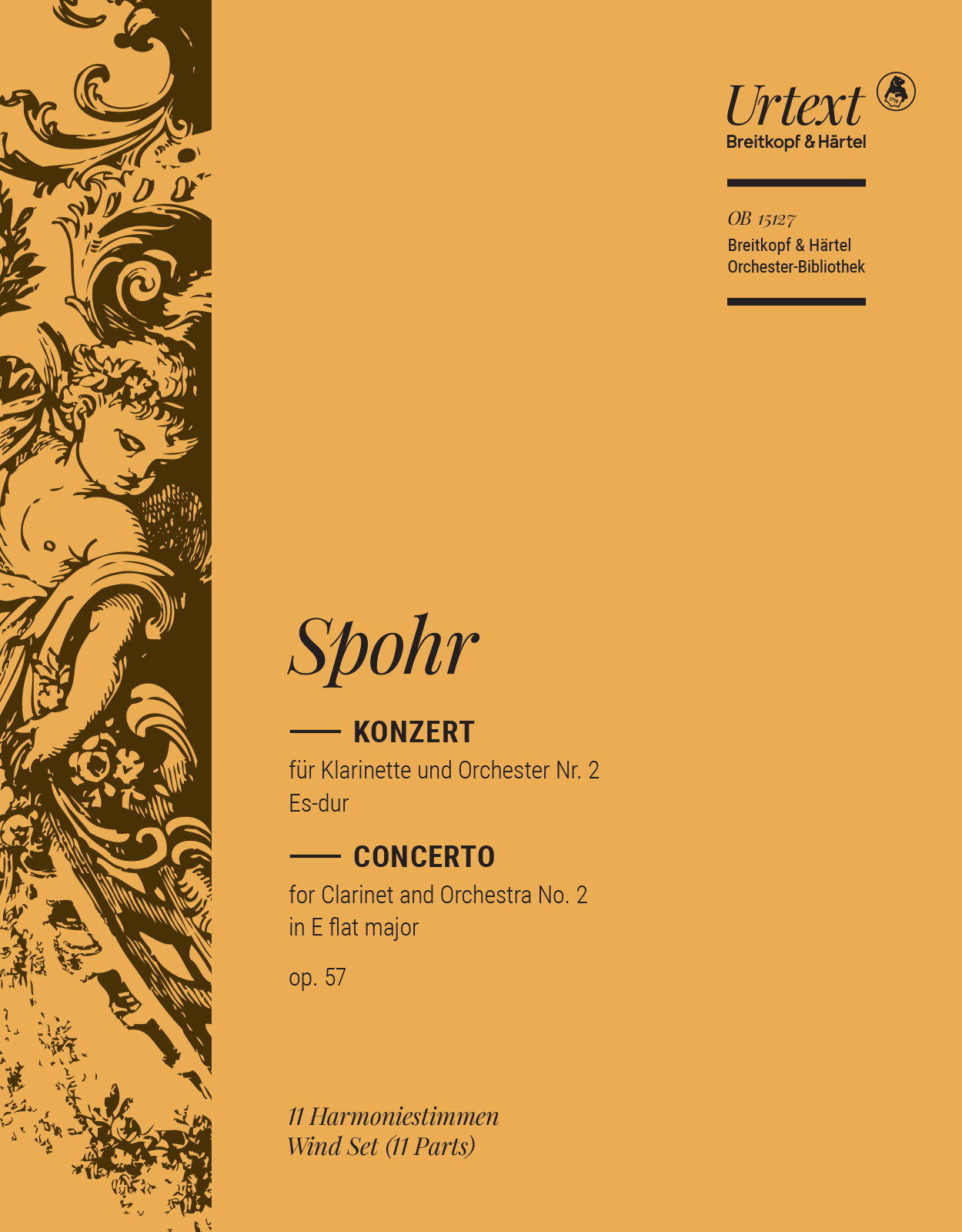 Vorderes Coverbild Klarinettenkonzert Nr. 2 Es-dur op. 57