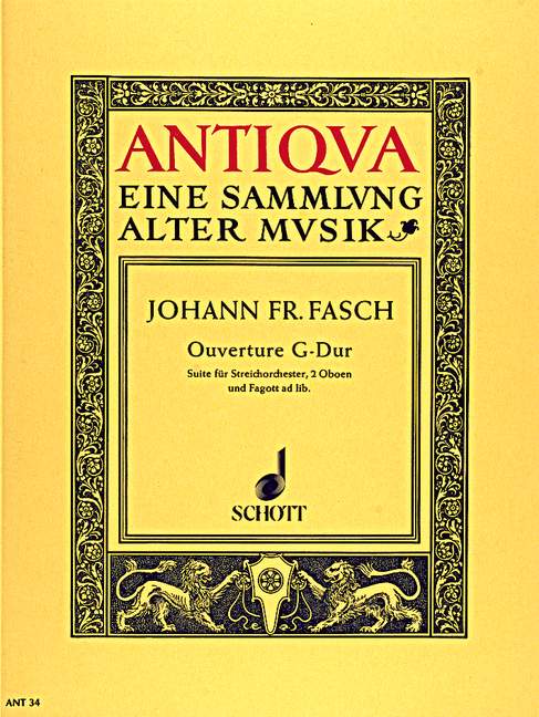 Vorderes Coverbild Ouvertüre G-Dur 