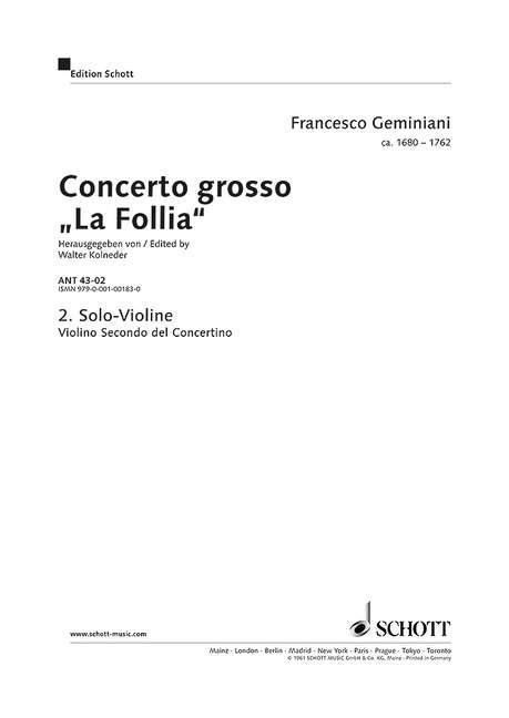 Vorderes Coverbild Concerto grosso 