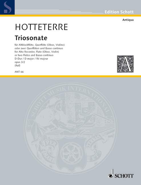 Vorderes Coverbild Triosonate D-Dur op. 3/2 