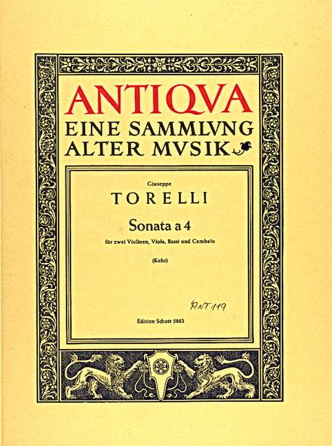 Vorderes Coverbild Sonata a 4 op. 8/2 