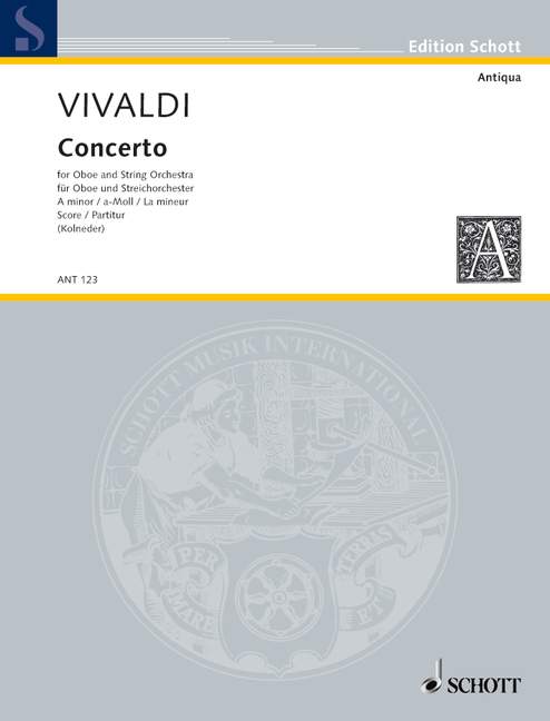 Vorderes Coverbild Concerto a-Moll RV 461/PV 42 