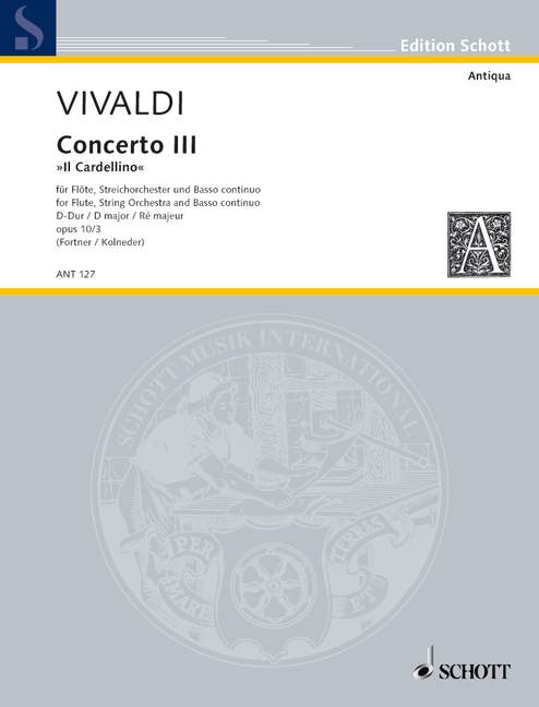 Vorderes Coverbild Concerto Nr. 3 D-Dur op. 10/3 RV 428/PV 155 