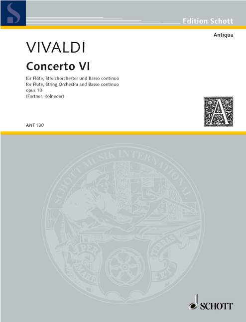 Vorderes Coverbild Concerto Nr. 6 op. 10/6 RV 437/PV 105 