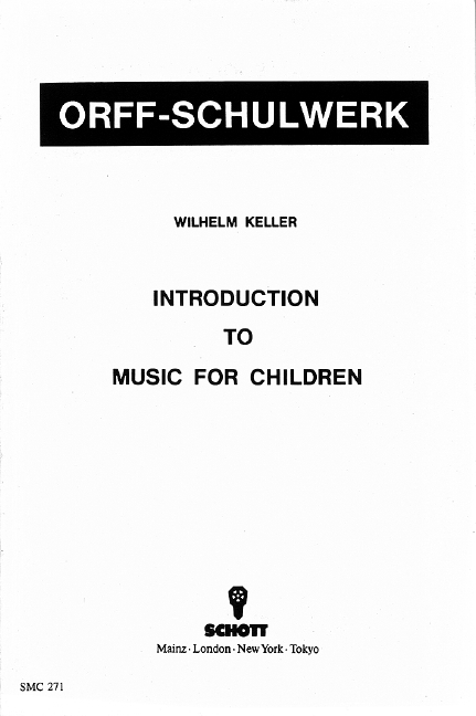 Vorderes Coverbild Introduction to "Music for Children" 