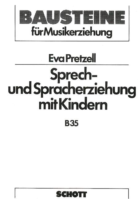 Vorderes Coverbild Sprech- und Spracherziehung mit Kindern 
