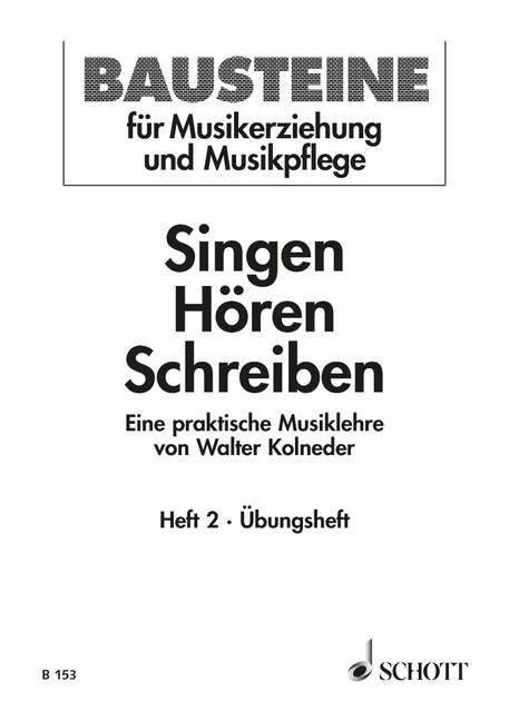 Vorderes Coverbild Singen - Hören - Schreiben Heft 2