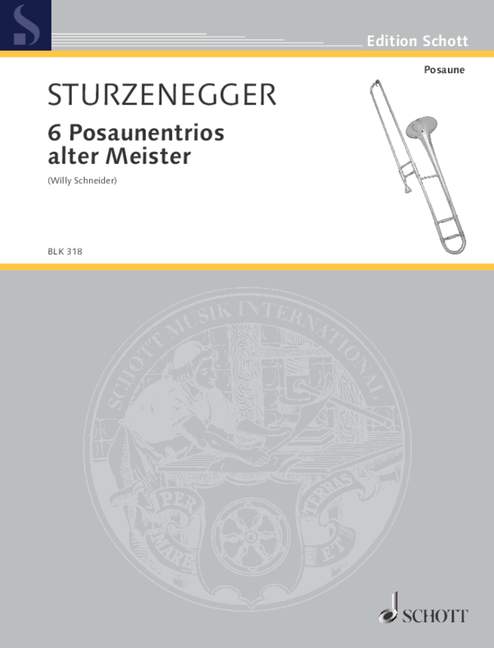 Vorderes Coverbild 6 Posaunentrios alter Meister 