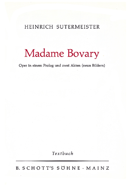 Vorderes Coverbild Madame Bovary 